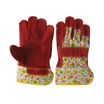 Cow Split Leather Full Palm Gardening Glove-3056.10